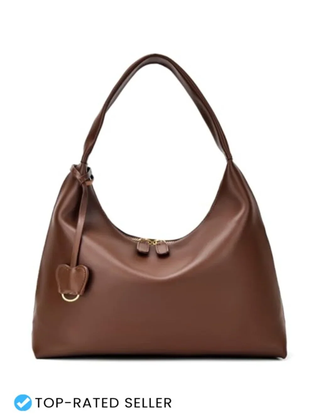 Women's Slouchy Hobo Purse Vegan Leather Shoulder Bag Tote Handbag